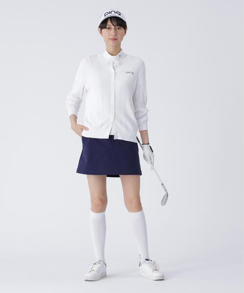 セール】【PING APPAREL】全方向コットンストレッチツイル台形スカート