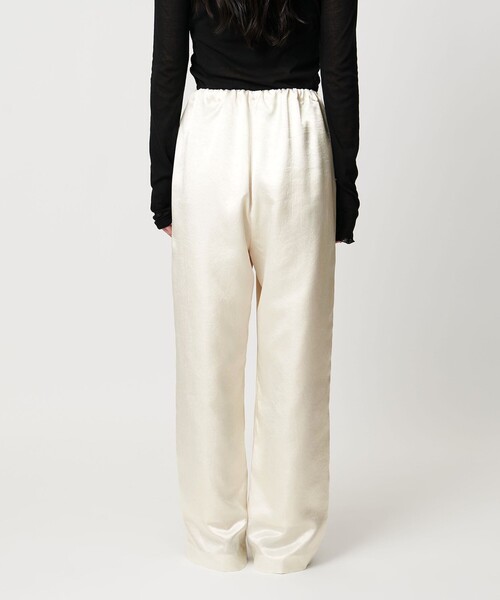 MARW UNITED ARROWS ワッシャー サテンパンツ オフホワイト36 Off