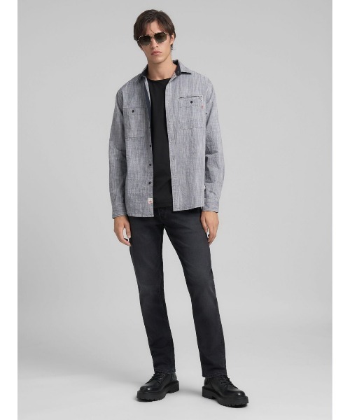 REPLAY(リプレイ)の「コットンシャンブレーシャツ(シャツ/ブラウス・メンズ・ライトグレー・X-LARGE/LARGE/MEDIUM/SMALL)」の7枚目の写真