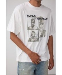 AZUL by moussy | 【2PAC】ビンテージラップ半袖TEE(Tシャツ/カットソー)