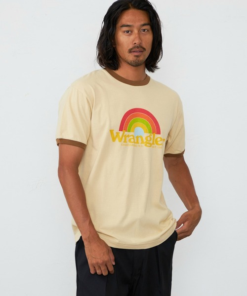 セール】Lee/リー レインボーロゴ WRINGER Tシャツ/ロゴTシャツ