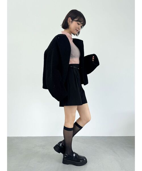 LAGUNAMOON（ラグナムーン）の「アルパカシアータートルニットプルオーバー（ニット/セーター・レディース・アイボリー/ブラック/ブルー/ピンク・FREE）」の5枚目の写真