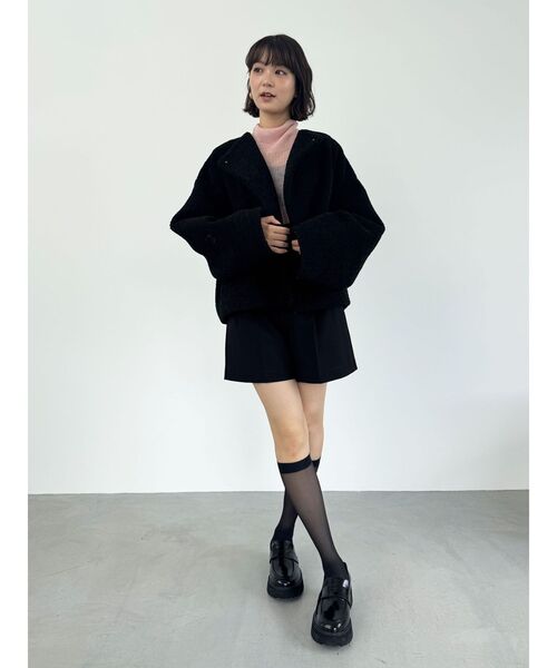 LAGUNAMOON（ラグナムーン）の「アルパカシアータートルニットプルオーバー（ニット/セーター・レディース・アイボリー/ブラック/ブルー/ピンク・FREE）」の6枚目の写真