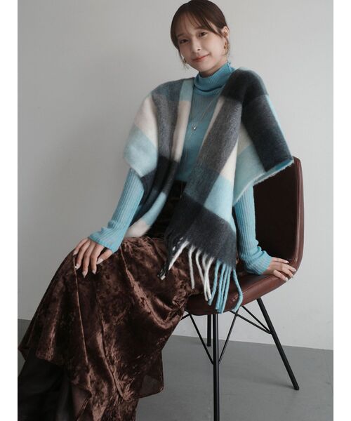 LAGUNAMOON(ラグナムーン)の「アルパカシアータートルニットプルオーバー(ニット/セーター・レディース・アイボリー/ブラック/ブルー/ピンク・FREE)」の9枚目の写真