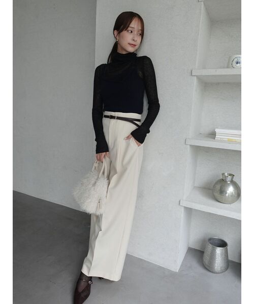 LAGUNAMOON(ラグナムーン)の「アルパカシアータートルニットプルオーバー(ニット/セーター・レディース・アイボリー/ブラック/ブルー/ピンク・FREE)」の15枚目の写真