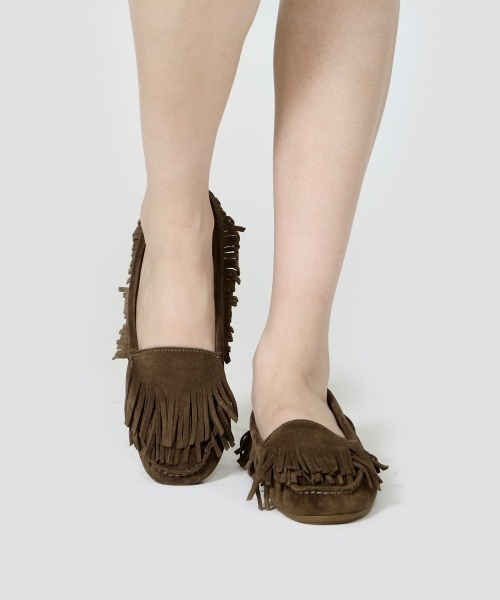 PELLICO SUNNY(ペリーコサニー)の「SACO モカシン 1.0cm GREIGE(モカシン/デッキシューズ・レディース・グレイッシュベージュ・38/37/36/35)」の6枚目の写真