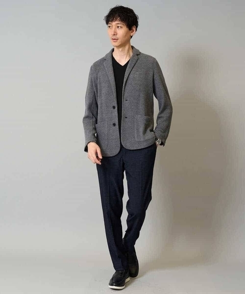 a.v.v（アーヴェヴェ）の「【春の通勤におすすめ/イージーケア/洗濯機で洗える】デニムライクストレッチスラックス〈ON/OFF SERIES〉（その他パンツ・メンズ・チャコールグレー/ネイビー/ブラック・44/48/50/46）」の20枚目の写真