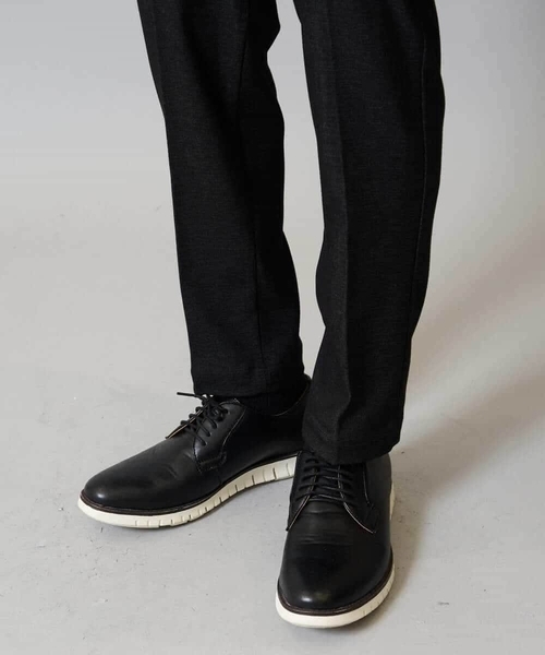 a.v.v（アーヴェヴェ）の「【春の通勤におすすめ/イージーケア/洗濯機で洗える】デニムライクストレッチスラックス〈ON/OFF SERIES〉（その他パンツ・メンズ・チャコールグレー/ネイビー/ブラック・44/48/50/46）」の9枚目の写真