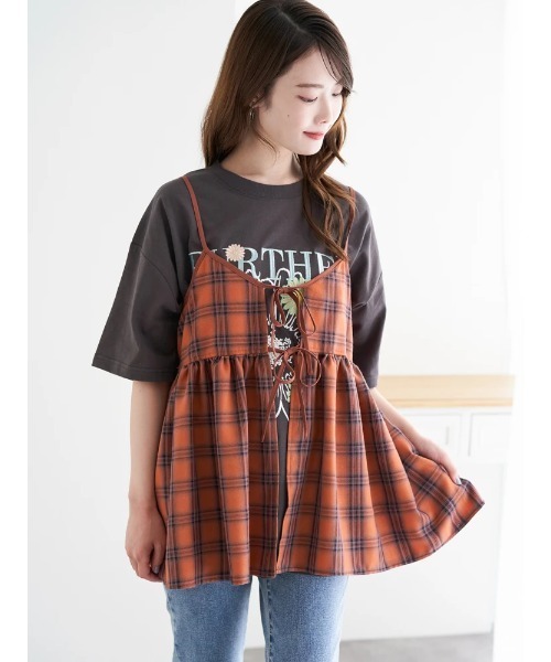 MA*RS チェック柄キャミソール ピンク/黒 MA*RS チェック柄キャミソール ピンク/黒 - メルカリ