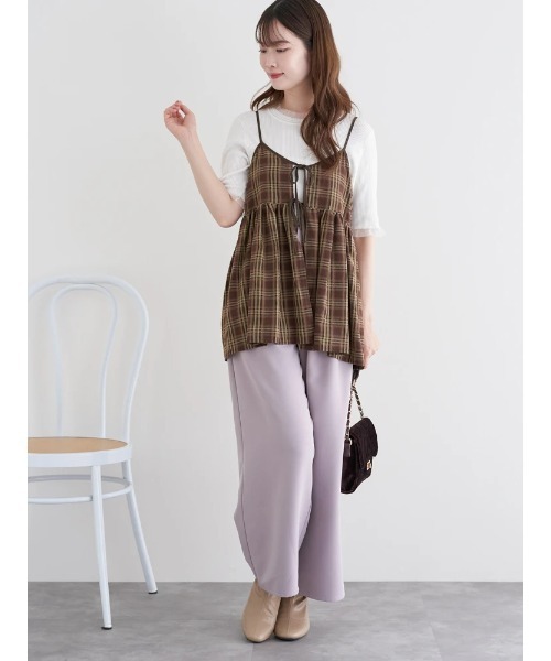 MARS　チェックリボンキャミソール MARS チェックリボンキャミソール Check Ribbon Camisole Dress