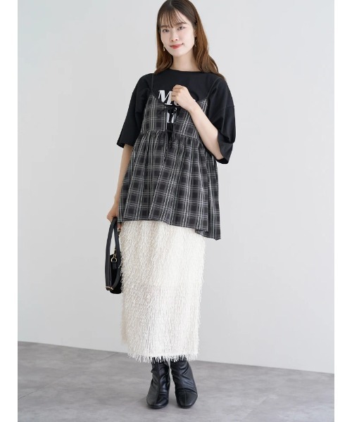 【美品 】バーバリー キャミソール ノバチェック リボン M 美品】バーバリーブルーレーベル ノバチェック キャミソール