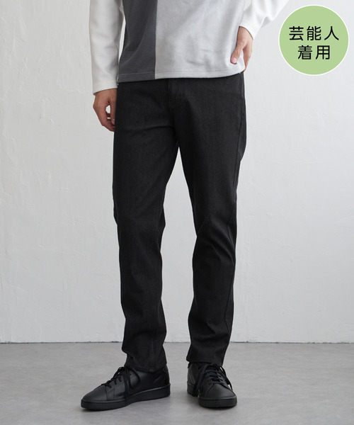 ikka（イッカ）の「GOKU楽パンツ EASY STRETCHデニム5P（デニムパンツ・メンズ・ブラック/ネイビー・S/M/L/XL）」の2枚目の写真