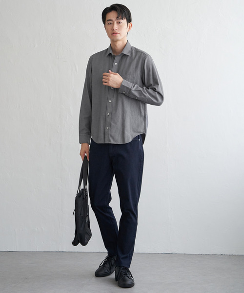 ikka（イッカ）の「GOKU楽パンツ EASY STRETCHデニム5P（デニムパンツ・メンズ・ブラック/ネイビー・S/M/L/XL）」の15枚目の写真