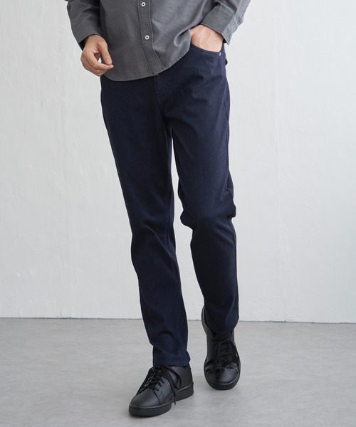 ikka（イッカ）の「GOKU楽パンツ EASY STRETCHデニム5P（デニムパンツ・メンズ・ブラック/ネイビー・S/M/L/XL）」の14枚目の写真