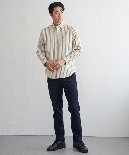 ikka（イッカ）の「GOKU楽パンツ EASY STRETCHデニム5P（デニムパンツ・メンズ・ブラック/ネイビー・S/M/L/XL）」の17枚目の写真