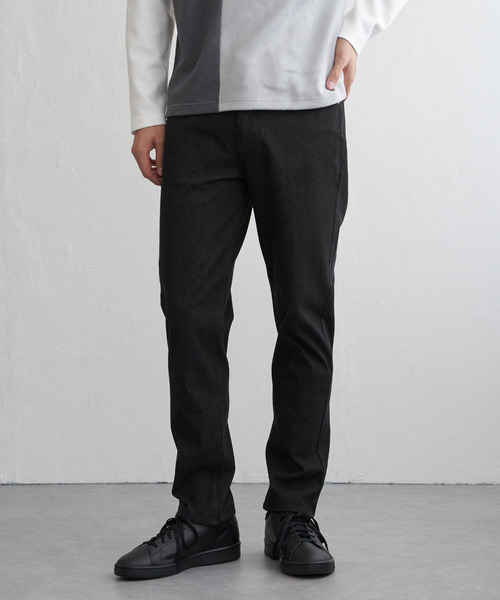 ikka（イッカ）の「GOKU楽パンツ EASY STRETCHデニム5P（デニムパンツ・メンズ・ブラック/ネイビー・S/M/L/XL）」の20枚目の写真