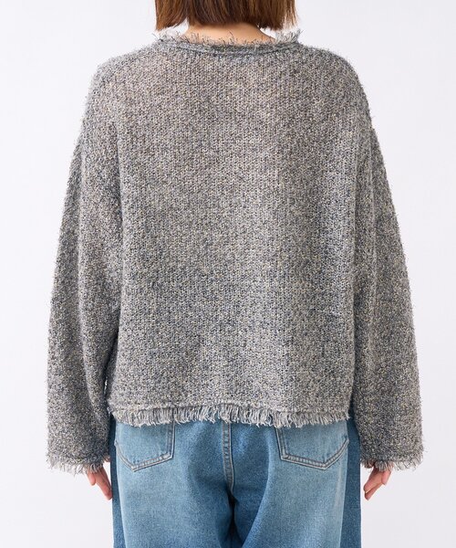 RIVE DROITE（リヴドロワ）の「【品のある着こなしに】リンクスツイードカーデ（カーディガン/ボレロ・レディース・ベージュ/ブラウン/グレー・FREE）」の13枚目の写真