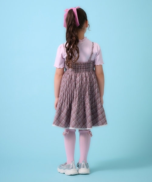 セール】チェックプリーツ キャミワンピース（ワンピース）｜mezzo