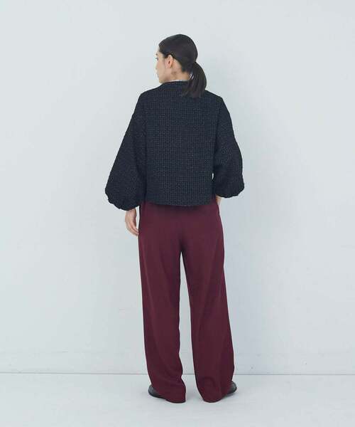 ADIEU TRISTESSE（アデュートリステス）の「バルーンスリーブジャケット（ノーカラージャケット・レディース・グレー系その他/ブラック系その他・38）」の13枚目の写真