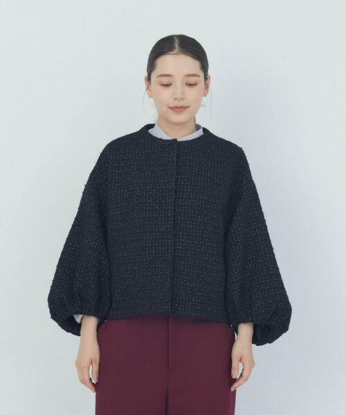 ADIEU TRISTESSE（アデュートリステス）の「バルーンスリーブジャケット（ノーカラージャケット・レディース・グレー系その他/ブラック系その他・38）」の15枚目の写真