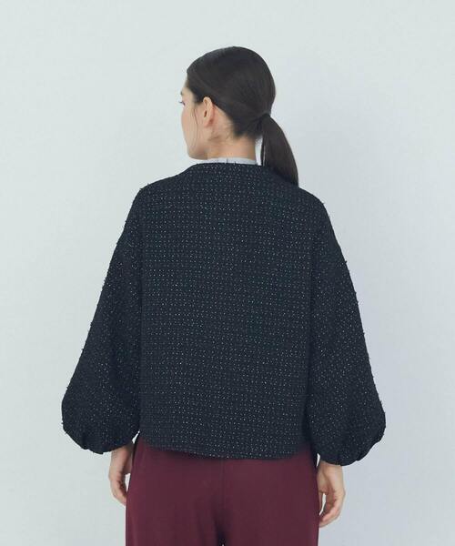 ADIEU TRISTESSE（アデュートリステス）の「バルーンスリーブジャケット（ノーカラージャケット・レディース・グレー系その他/ブラック系その他・38）」の17枚目の写真