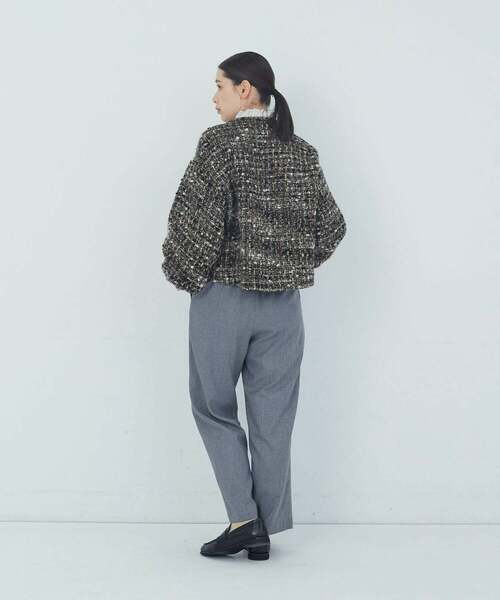 ADIEU TRISTESSE（アデュートリステス）の「バルーンスリーブジャケット（ノーカラージャケット・レディース・グレー系その他/ブラック系その他・38）」の20枚目の写真