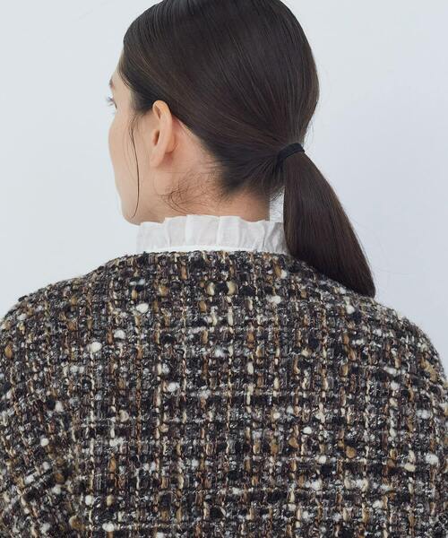 ADIEU TRISTESSE（アデュートリステス）の「バルーンスリーブジャケット（ノーカラージャケット・レディース・グレー系その他/ブラック系その他・38）」の4枚目の写真