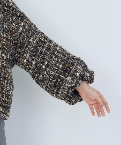 ADIEU TRISTESSE（アデュートリステス）の「バルーンスリーブジャケット（ノーカラージャケット・レディース・グレー系その他/ブラック系その他・38）」の7枚目の写真