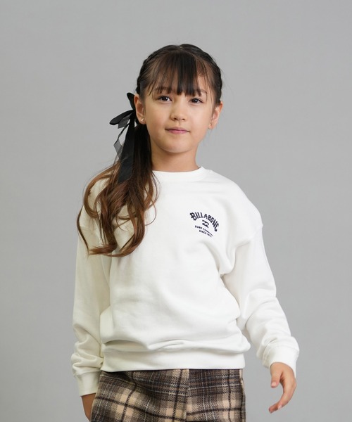 BILLABONG（ビラボン）の「BILLABONG/ビラボン トレーナー スウェット キッズ クルーネック レオパード柄 ロゴ バックプリント 裏毛 親子コーデ SQUARE LOGO BOY FIT BF016-030（スウェット・キッズ・ブラック/ホワイト・150cm/130cm/140cm）」の5枚目の写真