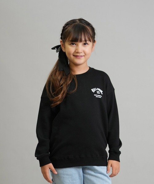 BILLABONG（ビラボン）の「BILLABONG/ビラボン トレーナー スウェット キッズ クルーネック レオパード柄 ロゴ バックプリント 裏毛 親子コーデ SQUARE LOGO BOY FIT BF016-030（スウェット・キッズ・ブラック/ホワイト・150cm/130cm/140cm）」の11枚目の写真