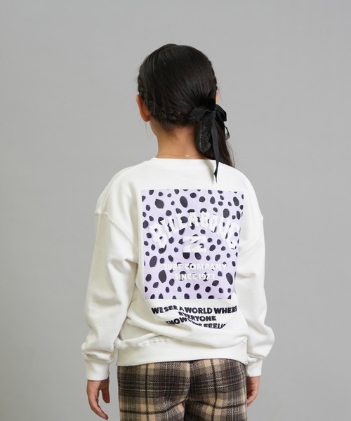 BILLABONG（ビラボン）の「BILLABONG/ビラボン トレーナー スウェット キッズ クルーネック レオパード柄 ロゴ バックプリント 裏毛 親子コーデ SQUARE LOGO BOY FIT BF016-030（スウェット・キッズ・ブラック/ホワイト・150cm/130cm/140cm）」の6枚目の写真