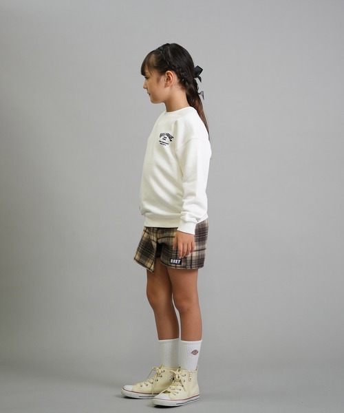 BILLABONG（ビラボン）の「BILLABONG/ビラボン トレーナー スウェット キッズ クルーネック レオパード柄 ロゴ バックプリント 裏毛 親子コーデ SQUARE LOGO BOY FIT BF016-030（スウェット・キッズ・ブラック/ホワイト・150cm/130cm/140cm）」の8枚目の写真