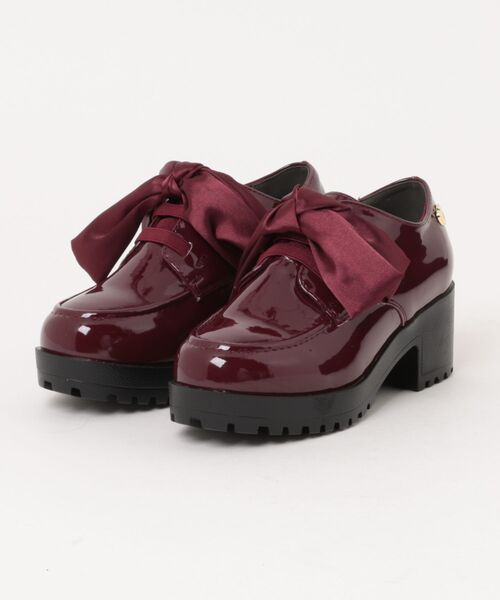 PINKHUNT（ピンクハント）の「PINKHUNT ピンクハント リボンローファー 1107（ローファー・キッズ・ブラウン/ブラック・S size/L size/M size）」の2枚目の写真