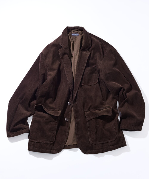 NAUTICA(ノーティカ)の「NAUTICA/ノーティカ ヴィンテージライク コーデュロイシングルジャケット 【セットアップ対応】(テーラードジャケット・メンズ・ブラウン/ブラック/オリーブ・MEDIUM/X-LARGE/LARGE)」の10枚目の写真