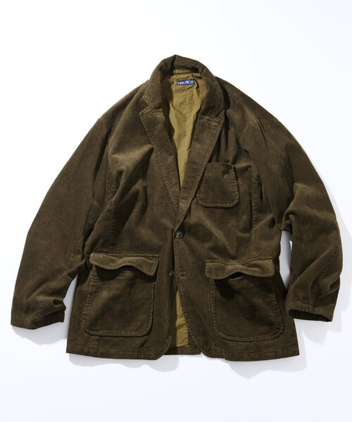 NAUTICA(ノーティカ)の「NAUTICA/ノーティカ ヴィンテージライク コーデュロイシングルジャケット 【セットアップ対応】(テーラードジャケット・メンズ・ブラウン/ブラック/オリーブ・MEDIUM/X-LARGE/LARGE)」の13枚目の写真