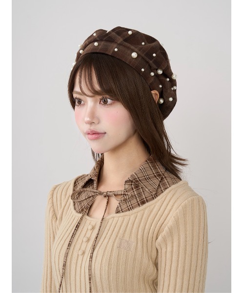 Darich（ダーリッチ）の「ランダムパールベレー（ハンチング/ベレー帽