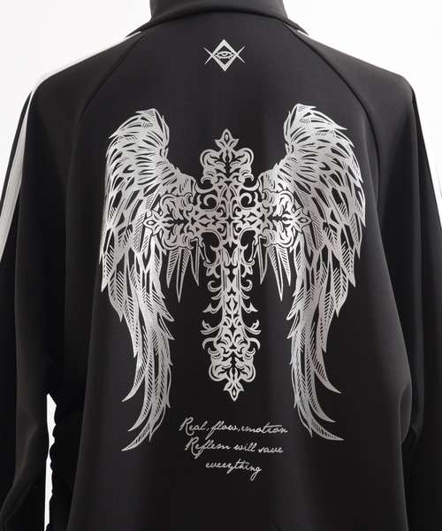 REFLEM(レフレム)の「『REFLEM/レフレム』バックプリントトラックジャージ(ジャージ・レディース・ブラック×ホワイト/グレー/ブラック×パープル・M/L)」の19枚目の写真