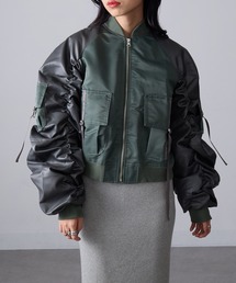 MAGASIN DE MODE Onjna（マガジンデモードオンジェナ ）の「【MAGASIN DE MODE Onjna】ボンバーフライトジャケット trc（その他アウター）」