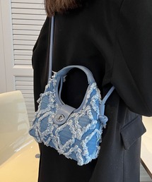 GLAMOROUS JANE（グラマラスジェーン）の「デニムフリンジショルダーバッグ（ショルダーバッグ）」