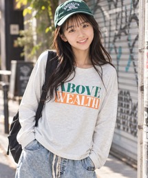 RiCO SUCRE（リコシュクレ）の「ラバーロゴプリントロングTシャツ（Tシャツ/カットソー）」