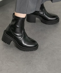 Round About（Bridget Birkin）（ラウンド アバウト）の「【Round About】厚底ラギットソールストレッチブーツ(453003)（ブーツ）」