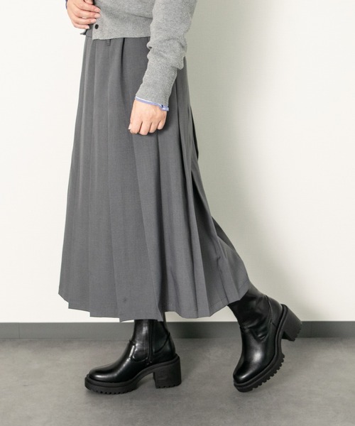 Round About(Bridget Birkin)(ラウンド アバウト)の「【Round About】厚底ラギットソールストレッチブーツ(453003)(ブーツ・レディース・ブラック系その他/ブラック・M/L/S)」の8枚目の写真
