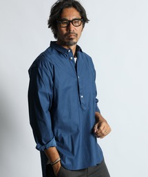 kaval プルオーバーシャツ ネイビー kaval プルオーバーシャツ ネイビー