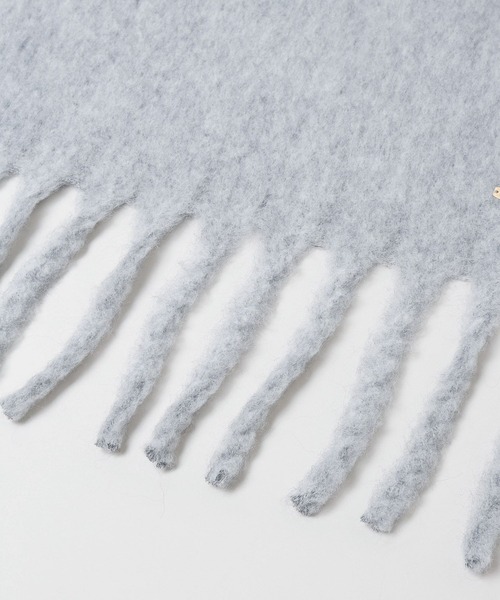 A part by(アパートバイ)の「モヘアコンフリンジストール(ストール/ショール・レディース・アイボリー/ブルー系その他2/ライトグレー・FREE)」の18枚目の写真