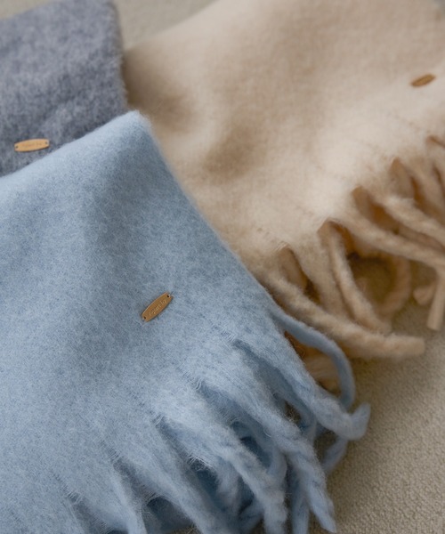 A part by(アパートバイ)の「モヘアコンフリンジストール(ストール/ショール・レディース・アイボリー/ブルー系その他2/ライトグレー・FREE)」の22枚目の写真