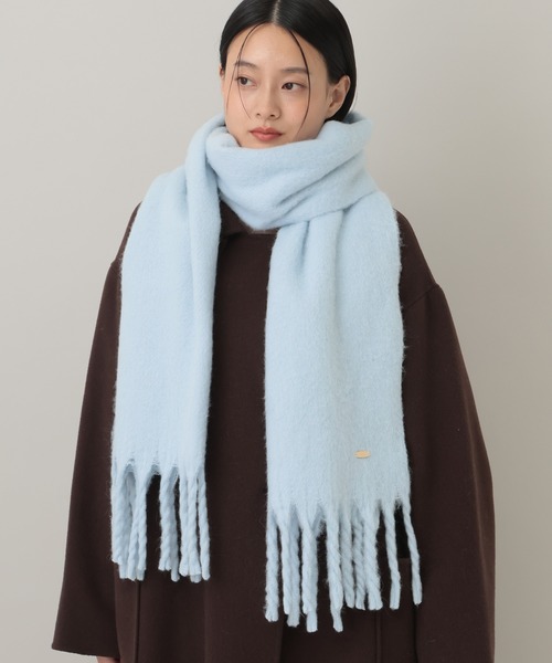 A part by(アパートバイ)の「モヘアコンフリンジストール(ストール/ショール・レディース・アイボリー/ブルー系その他2/ライトグレー・FREE)」の7枚目の写真