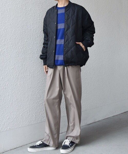 TAION(タイオン)の「【SHIPS any別注】TAION:〈手洗い可能〉ダイヤキルト スピンドル ダウン ブルゾン 25AW◇(ブルゾン・メンズ・ダークグレー/ブラック・SMALL/MEDIUM/LARGE/X-LARGE)」の9枚目の写真