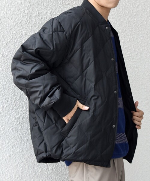 SHIPS any別注】TAION:〈手洗い可能〉ダイヤキルト スピンドル ダウン