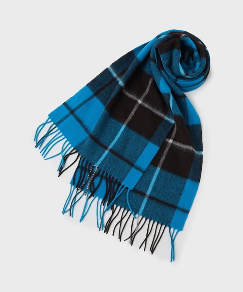 UNTITLED（アンタイトル）の「【名品／定番人気】ウールチェックマフラー（ストール/ショール・レディース・ピンク系その他2/ブルーグリーン/ピンク系2/サックスブルー系1・99）」の2枚目の写真