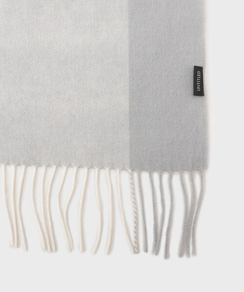 UNTITLED（アンタイトル）の「【名品／定番人気】ウールチェックマフラー（ストール/ショール・レディース・ピンク系その他2/ブルーグリーン/ピンク系2/サックスブルー系1・99）」の7枚目の写真